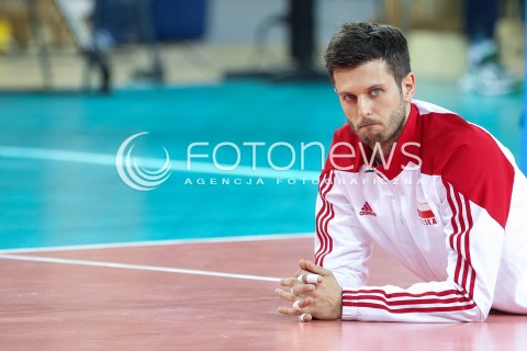  18.05.2014 WROCLAW <br />SIATKOWKA MEZCZYZN <br />TURNIEJ KWALIFIKACYJNY DO MISTRZOSTW EUROPY 2015<br />2015 FIVB WORLD CHAMPIONSHIP - EUROPEAN QUALIFICATION MEN <br />MECZ POLSKA - SLOWENIA ( POLAND - SLOVENIA ) <br />N/Z MICHAL WINIARSKI SYLWETKA <br /> 