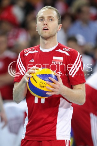  18.05.2014 WROCLAW <br />SIATKOWKA MEZCZYZN <br />TURNIEJ KWALIFIKACYJNY DO MISTRZOSTW EUROPY 2015<br />2015 FIVB WORLD CHAMPIONSHIP - EUROPEAN QUALIFICATION MEN <br />MECZ POLSKA - SLOWENIA ( POLAND - SLOVENIA ) <br />N/Z PAWEL ZATORSKI SYLWETKA <br /> 