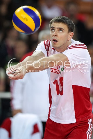  18.05.2014 WROCLAW <br />SIATKOWKA MEZCZYZN <br />TURNIEJ KWALIFIKACYJNY DO MISTRZOSTW EUROPY 2015<br />2015 FIVB WORLD CHAMPIONSHIP - EUROPEAN QUALIFICATION MEN <br />MECZ POLSKA - SLOWENIA ( POLAND - SLOVENIA ) <br />N/Z MARIUSZ WLAZLY SYLWETKA <br /> 