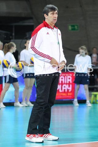  18.05.2014 WROCLAW <br />SIATKOWKA MEZCZYZN <br />TURNIEJ KWALIFIKACYJNY DO MISTRZOSTW EUROPY 2015<br />2015 FIVB WORLD CHAMPIONSHIP - EUROPEAN QUALIFICATION MEN <br />MECZ POLSKA - SLOWENIA ( POLAND - SLOVENIA ) <br />N/Z PHILIPPE BLAIN II-TRENER ( ASSISTANT COACH ) SYLWETKA <br /> 