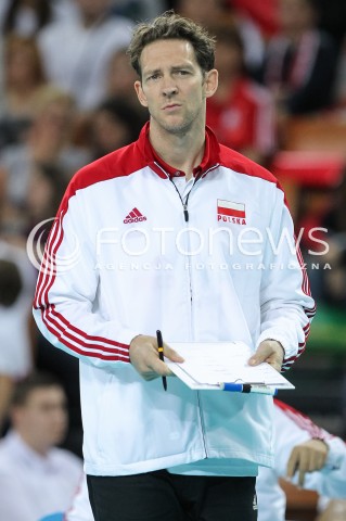 18.05.2014 WROCLAW <br />SIATKOWKA MEZCZYZN <br />TURNIEJ KWALIFIKACYJNY DO MISTRZOSTW EUROPY 2015<br />2015 FIVB WORLD CHAMPIONSHIP - EUROPEAN QUALIFICATION MEN <br />MECZ POLSKA - SLOWENIA ( POLAND - SLOVENIA ) <br />N/Z STEPHANE ANTIGA TRENER ( HEAD COACH ) SYLWETKA <br /> 