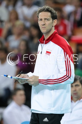  18.05.2014 WROCLAW <br />SIATKOWKA MEZCZYZN <br />TURNIEJ KWALIFIKACYJNY DO MISTRZOSTW EUROPY 2015<br />2015 FIVB WORLD CHAMPIONSHIP - EUROPEAN QUALIFICATION MEN <br />MECZ POLSKA - SLOWENIA ( POLAND - SLOVENIA ) <br />N/Z STEPHANE ANTIGA TRENER ( HEAD COACH ) SYLWETKA <br /> 