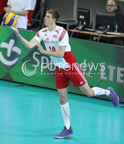  18.05.2014 WROCLAW <br />SIATKOWKA MEZCZYZN <br />TURNIEJ KWALIFIKACYJNY DO MISTRZOSTW EUROPY 2015<br />2015 FIVB WORLD CHAMPIONSHIP - EUROPEAN QUALIFICATION MEN <br />MECZ POLSKA - SLOWENIA ( POLAND - SLOVENIA ) <br />N/Z MARIUSZ WLAZLY SYLWETKA <br /> 