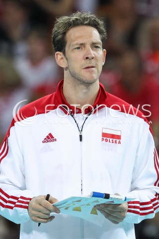  18.05.2014 WROCLAW <br />SIATKOWKA MEZCZYZN <br />TURNIEJ KWALIFIKACYJNY DO MISTRZOSTW EUROPY 2015<br />2015 FIVB WORLD CHAMPIONSHIP - EUROPEAN QUALIFICATION MEN <br />MECZ POLSKA - SLOWENIA ( POLAND - SLOVENIA ) <br />N/Z STEPHANE ANTIGA TRENER ( HEAD COACH ) SYLWETKA GLOWKA PORTRET<br /> 