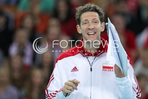  18.05.2014 WROCLAW <br />SIATKOWKA MEZCZYZN <br />TURNIEJ KWALIFIKACYJNY DO MISTRZOSTW EUROPY 2015<br />2015 FIVB WORLD CHAMPIONSHIP - EUROPEAN QUALIFICATION MEN <br />MECZ POLSKA - SLOWENIA ( POLAND - SLOVENIA ) <br />N/Z STEPHANE ANTIGA TRENER ( HEAD COACH ) SYLWETKA <br /> 