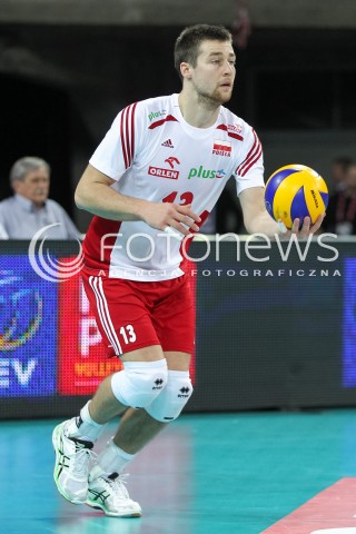  18.05.2014 WROCLAW <br />SIATKOWKA MEZCZYZN <br />TURNIEJ KWALIFIKACYJNY DO MISTRZOSTW EUROPY 2015<br />2015 FIVB WORLD CHAMPIONSHIP - EUROPEAN QUALIFICATION MEN <br />MECZ POLSKA - SLOWENIA ( POLAND - SLOVENIA ) <br />N/Z MICHAL KUBIAK SYLWETKA <br /> 