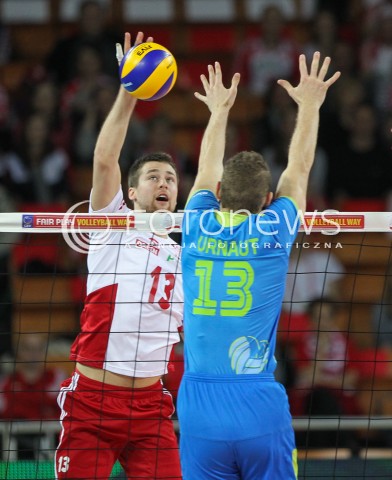  18.05.2014 WROCLAW <br />SIATKOWKA MEZCZYZN <br />TURNIEJ KWALIFIKACYJNY DO MISTRZOSTW EUROPY 2015<br />2015 FIVB WORLD CHAMPIONSHIP - EUROPEAN QUALIFICATION MEN <br />MECZ POLSKA - SLOWENIA ( POLAND - SLOVENIA ) <br />N/Z MICHAL KUBIAK <br /> 