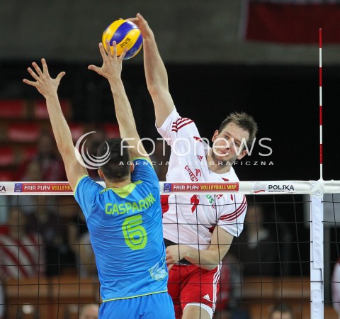  18.05.2014 WROCLAW <br />SIATKOWKA MEZCZYZN <br />TURNIEJ KWALIFIKACYJNY DO MISTRZOSTW EUROPY 2015<br />2015 FIVB WORLD CHAMPIONSHIP - EUROPEAN QUALIFICATION MEN <br />MECZ POLSKA - SLOWENIA ( POLAND - SLOVENIA ) <br />N/Z BARTOSZ KUREK <br /> 