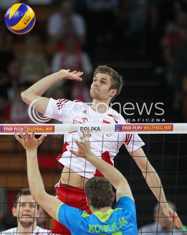  18.05.2014 WROCLAW <br />SIATKOWKA MEZCZYZN <br />TURNIEJ KWALIFIKACYJNY DO MISTRZOSTW EUROPY 2015<br />2015 FIVB WORLD CHAMPIONSHIP - EUROPEAN QUALIFICATION MEN <br />MECZ POLSKA - SLOWENIA ( POLAND - SLOVENIA ) <br />N/Z KAROL KLOS <br /> 