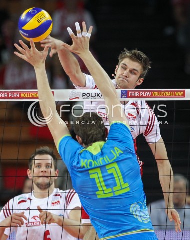  18.05.2014 WROCLAW <br />SIATKOWKA MEZCZYZN <br />TURNIEJ KWALIFIKACYJNY DO MISTRZOSTW EUROPY 2015<br />2015 FIVB WORLD CHAMPIONSHIP - EUROPEAN QUALIFICATION MEN <br />MECZ POLSKA - SLOWENIA ( POLAND - SLOVENIA ) <br />N/Z KAROL KLOS <br /> 