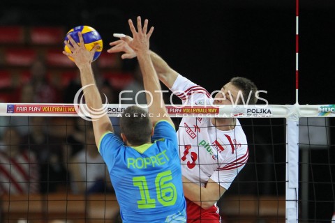  18.05.2014 WROCLAW <br />SIATKOWKA MEZCZYZN <br />TURNIEJ KWALIFIKACYJNY DO MISTRZOSTW EUROPY 2015<br />2015 FIVB WORLD CHAMPIONSHIP - EUROPEAN QUALIFICATION MEN <br />MECZ POLSKA - SLOWENIA ( POLAND - SLOVENIA ) <br />N/Z MICHAL KUBIAK <br /> 