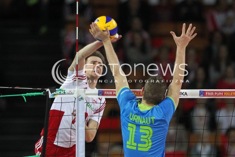  18.05.2014 WROCLAW <br />SIATKOWKA MEZCZYZN <br />TURNIEJ KWALIFIKACYJNY DO MISTRZOSTW EUROPY 2015<br />2015 FIVB WORLD CHAMPIONSHIP - EUROPEAN QUALIFICATION MEN <br />MECZ POLSKA - SLOWENIA ( POLAND - SLOVENIA ) <br />N/Z MARIUSZ WLAZLY <br /> 
