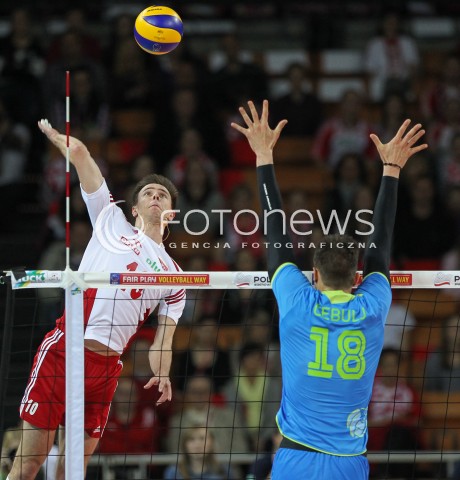  18.05.2014 WROCLAW <br />SIATKOWKA MEZCZYZN <br />TURNIEJ KWALIFIKACYJNY DO MISTRZOSTW EUROPY 2015<br />2015 FIVB WORLD CHAMPIONSHIP - EUROPEAN QUALIFICATION MEN <br />MECZ POLSKA - SLOWENIA ( POLAND - SLOVENIA ) <br />N/Z MARIUSZ WLAZLY <br /> 