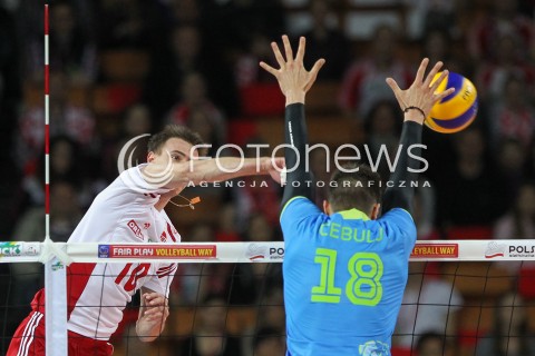  18.05.2014 WROCLAW <br />SIATKOWKA MEZCZYZN <br />TURNIEJ KWALIFIKACYJNY DO MISTRZOSTW EUROPY 2015<br />2015 FIVB WORLD CHAMPIONSHIP - EUROPEAN QUALIFICATION MEN <br />MECZ POLSKA - SLOWENIA ( POLAND - SLOVENIA ) <br />N/Z MARIUSZ WLAZLY <br /> 