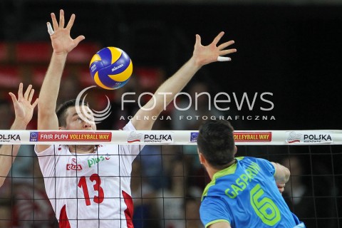  18.05.2014 WROCLAW <br />SIATKOWKA MEZCZYZN <br />TURNIEJ KWALIFIKACYJNY DO MISTRZOSTW EUROPY 2015<br />2015 FIVB WORLD CHAMPIONSHIP - EUROPEAN QUALIFICATION MEN <br />MECZ POLSKA - SLOWENIA ( POLAND - SLOVENIA ) <br />N/Z MICHAL KUBIAK <br /> 