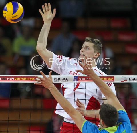  18.05.2014 WROCLAW <br />SIATKOWKA MEZCZYZN <br />TURNIEJ KWALIFIKACYJNY DO MISTRZOSTW EUROPY 2015<br />2015 FIVB WORLD CHAMPIONSHIP - EUROPEAN QUALIFICATION MEN <br />MECZ POLSKA - SLOWENIA ( POLAND - SLOVENIA ) <br />N/Z PIOTR NOWAKOWSKI <br /> 