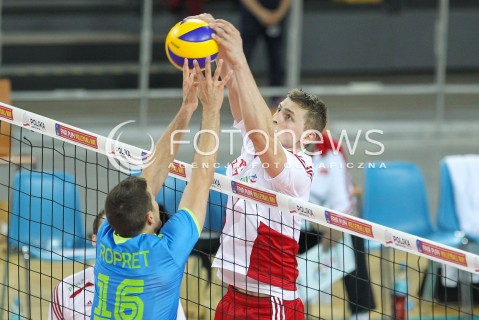  18.05.2014 WROCLAW <br />SIATKOWKA MEZCZYZN <br />TURNIEJ KWALIFIKACYJNY DO MISTRZOSTW EUROPY 2015<br />2015 FIVB WORLD CHAMPIONSHIP - EUROPEAN QUALIFICATION MEN <br />MECZ POLSKA - SLOWENIA ( POLAND - SLOVENIA ) <br />N/Z PIOTR NOWAKOWSKI <br /> 