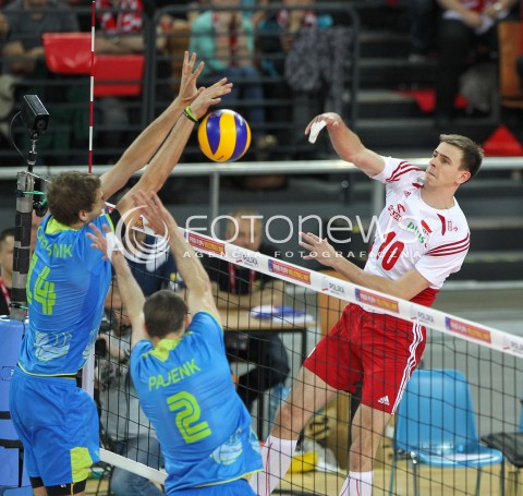  18.05.2014 WROCLAW <br />SIATKOWKA MEZCZYZN <br />TURNIEJ KWALIFIKACYJNY DO MISTRZOSTW EUROPY 2015<br />2015 FIVB WORLD CHAMPIONSHIP - EUROPEAN QUALIFICATION MEN <br />MECZ POLSKA - SLOWENIA ( POLAND - SLOVENIA ) <br />N/Z MARIUSZ WLAZLY <br /> 