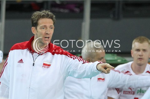  18.05.2014 WROCLAW <br />SIATKOWKA MEZCZYZN <br />TURNIEJ KWALIFIKACYJNY DO MISTRZOSTW EUROPY 2015<br />2015 FIVB WORLD CHAMPIONSHIP - EUROPEAN QUALIFICATION MEN <br />MECZ POLSKA - SLOWENIA ( POLAND - SLOVENIA ) <br />N/Z STEPHANE ANTIGA TRENER ( HEAD COACH ) <br /> 