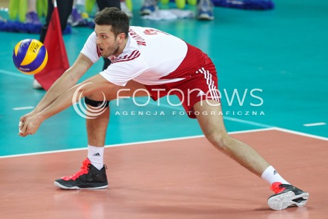  18.05.2014 WROCLAW <br />SIATKOWKA MEZCZYZN <br />TURNIEJ KWALIFIKACYJNY DO MISTRZOSTW EUROPY 2015<br />2015 FIVB WORLD CHAMPIONSHIP - EUROPEAN QUALIFICATION MEN <br />MECZ POLSKA - SLOWENIA ( POLAND - SLOVENIA ) <br />N/Z MICHAL WINIARSKI SYLWETKA <br /> 