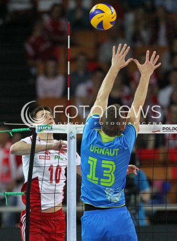  18.05.2014 WROCLAW <br />SIATKOWKA MEZCZYZN <br />TURNIEJ KWALIFIKACYJNY DO MISTRZOSTW EUROPY 2015<br />2015 FIVB WORLD CHAMPIONSHIP - EUROPEAN QUALIFICATION MEN <br />MECZ POLSKA - SLOWENIA ( POLAND - SLOVENIA ) <br />N/Z MARIUSZ WLAZLY <br /> 