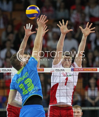  18.05.2014 WROCLAW <br />SIATKOWKA MEZCZYZN <br />TURNIEJ KWALIFIKACYJNY DO MISTRZOSTW EUROPY 2015<br />2015 FIVB WORLD CHAMPIONSHIP - EUROPEAN QUALIFICATION MEN <br />MECZ POLSKA - SLOWENIA ( POLAND - SLOVENIA ) <br />N/Z PIOTR NOWAKOWSKI <br /> 