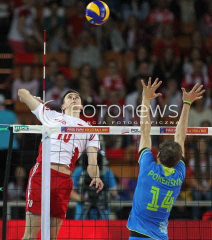  18.05.2014 WROCLAW <br />SIATKOWKA MEZCZYZN <br />TURNIEJ KWALIFIKACYJNY DO MISTRZOSTW EUROPY 2015<br />2015 FIVB WORLD CHAMPIONSHIP - EUROPEAN QUALIFICATION MEN <br />MECZ POLSKA - SLOWENIA ( POLAND - SLOVENIA ) <br />N/Z MARIUSZ WLAZLY <br /> 