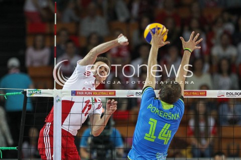  18.05.2014 WROCLAW <br />SIATKOWKA MEZCZYZN <br />TURNIEJ KWALIFIKACYJNY DO MISTRZOSTW EUROPY 2015<br />2015 FIVB WORLD CHAMPIONSHIP - EUROPEAN QUALIFICATION MEN <br />MECZ POLSKA - SLOWENIA ( POLAND - SLOVENIA ) <br />N/Z MARIUSZ WLAZLY <br /> 