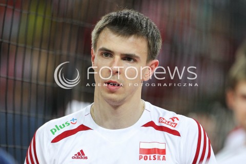  18.05.2014 WROCLAW <br />SIATKOWKA MEZCZYZN <br />TURNIEJ KWALIFIKACYJNY DO MISTRZOSTW EUROPY 2015<br />2015 FIVB WORLD CHAMPIONSHIP - EUROPEAN QUALIFICATION MEN <br />MECZ POLSKA - SLOWENIA ( POLAND - SLOVENIA ) <br />N/Z MARIUSZ WLAZLY SYLWETKA GLOWKA PORTRET<br /> 