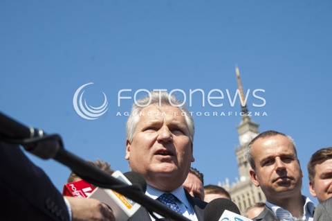  23.05.2014 WARSZAWA KONFERENCJA PRASOWA PREZYDENTA ALEKSANDRA KWASNIEWSKIEGO ORAZ RYSZARDA KALISZA PRZED WYBORAMI DO EUROPARLAMENTU N/Z PREZYDENT ALEKSANDER KWASNIEWSKI  