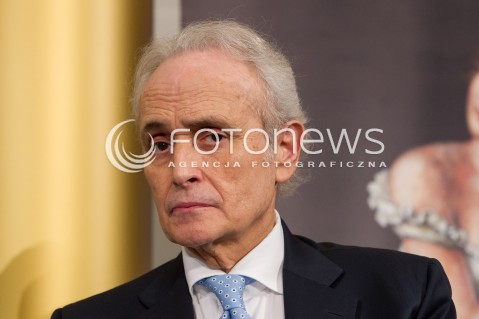  23.05.2014 RZESZOW <br />
JOSE CARRERAS PODCZAS SPOTKANIA Z MEDIAMI W PRZEDDZIEN ROZPOCZYNAJACEGO SIE 53. FESTIWALU MUZYCZNEGO W LANCUCIE<br />
N/Z JOSE CARRERAS - HISZPANSKI SPIEWAK TENOR LIRYCZNY<br />
 