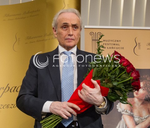  23.05.2014 RZESZOW <br />
JOSE CARRERAS PODCZAS SPOTKANIA Z MEDIAMI W PRZEDDZIEN ROZPOCZYNAJACEGO SIE 53. FESTIWALU MUZYCZNEGO W LANCUCIE<br />
N/Z JOSE CARRERAS - HISZPANSKI SPIEWAK TENOR LIRYCZNY<br />
 
