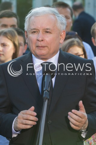  23.05.2014 RZESZOW <br />WIZYTA PREZESA PIS JAROSLAWA KACZYNSKIEGO W RZESZOWIE W ZWIAZKU Z ZAKONCZENIEM KAMPANII WYBORCZEJ DO PARLAMENTU EUROPEJSKIEGO<br />N/Z JAROSLAW KACZYNSKI<br /> 