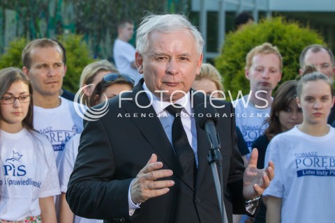  23.05.2014 RZESZOW <br />WIZYTA PREZESA PIS JAROSLAWA KACZYNSKIEGO W RZESZOWIE W ZWIAZKU Z ZAKONCZENIEM KAMPANII WYBORCZEJ DO PARLAMENTU EUROPEJSKIEGO<br />N/Z JAROSLAW KACZYNSKI<br /> 