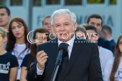  23.05.2014 RZESZOW <br />WIZYTA PREZESA PIS JAROSLAWA KACZYNSKIEGO W RZESZOWIE W ZWIAZKU Z ZAKONCZENIEM KAMPANII WYBORCZEJ DO PARLAMENTU EUROPEJSKIEGO<br />N/Z JAROSLAW KACZYNSKI<br /> 