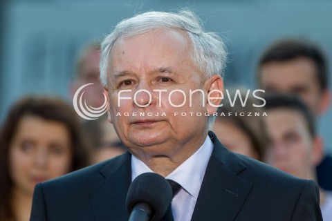  23.05.2014 RZESZOW <br />WIZYTA PREZESA PIS JAROSLAWA KACZYNSKIEGO W RZESZOWIE W ZWIAZKU Z ZAKONCZENIEM KAMPANII WYBORCZEJ DO PARLAMENTU EUROPEJSKIEGO<br />N/Z JAROSLAW KACZYNSKI<br /> 