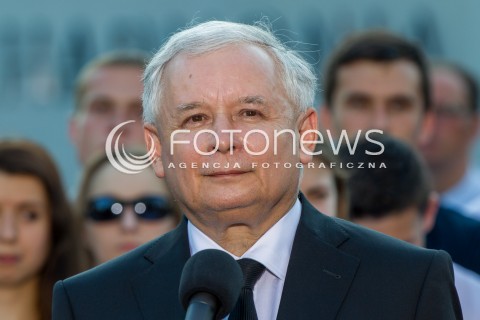  23.05.2014 RZESZOW <br />WIZYTA PREZESA PIS JAROSLAWA KACZYNSKIEGO W RZESZOWIE W ZWIAZKU Z ZAKONCZENIEM KAMPANII WYBORCZEJ DO PARLAMENTU EUROPEJSKIEGO<br />N/Z JAROSLAW KACZYNSKI<br /> 