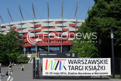  24.05.2013 WARSZAWA<br />WARSZAWSKIE TARGI KSIAZKI<br />N/Z STADION NARODOWY TABLICA INFORMACYJNA<br /> 