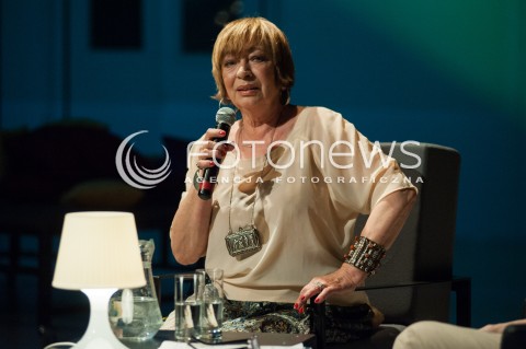  26.05.2014 WARSZAWA <br />HEROINA POLSKIEGO KINA Z EWA SZYKULSKA W TEATRZE COLLEGIUM NOBILIUM<br />N/Z EWA SZYKULSKA<br /> 