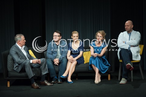  29.05.2014 WARSZAWA <br />PROBA MEDIALNA INTRYGA W TEATRZE KAMIENICA<br />N/Z BEATA SCIBAKOWNA TOMASZ STOCKINGER ZBIGNIEW ZAMACHOWSKI JOANNA KORONIEWSKA SZYMON BOBROWSKI<br /> 