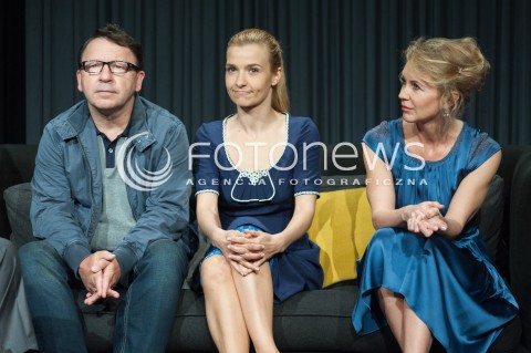  29.05.2014 WARSZAWA <br />PROBA MEDIALNA INTRYGA W TEATRZE KAMIENICA<br />N/Z BEATA SCIBAKOWNA JOANNA KORONIEWSKA ZBIGNIEW ZAMACHOWSKI<br /> 