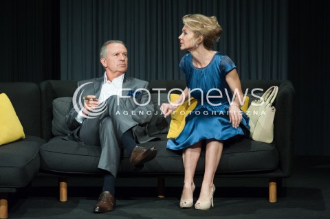  29.05.2014 WARSZAWA <br />PROBA MEDIALNA INTRYGA W TEATRZE KAMIENICA<br />N/Z BEATA SCIBAKOWNA TOMASZ STOCKINGER<br /> 
