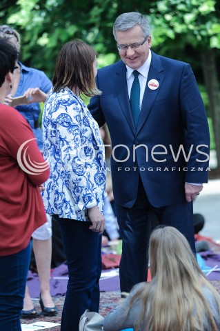  01.06.2014 WARSZAWA <br />DZIEN DZIECKA W PALACU PREZYDENCKIM<br />N/Z  PREZYDENT RP BRONISLAW KOMOROWSKI   <br /> 