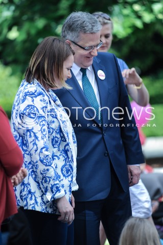  01.06.2014 WARSZAWA <br />DZIEN DZIECKA W PALACU PREZYDENCKIM<br />N/Z  PREZYDENT RP BRONISLAW KOMOROWSKI   <br /> 