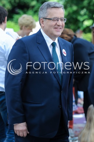  01.06.2014 WARSZAWA <br />DZIEN DZIECKA W PALACU PREZYDENCKIM<br />N/Z PREZYDENT RP BRONISLAW KOMOROWSKI   <br /> 