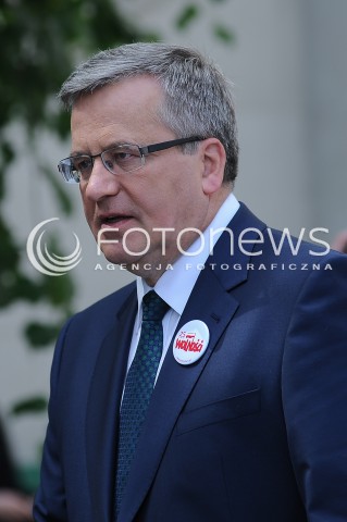  01.06.2014 WARSZAWA <br />DZIEN DZIECKA W PALACU PREZYDENCKIM<br />N/Z  PREZYDENT RP BRONISLAW KOMOROWSKI   <br /> 