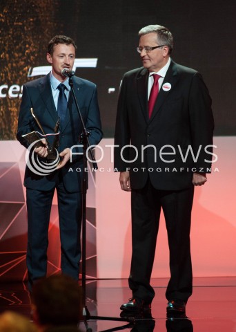  02.06.2014 WARSZAWA<br />PLEBISCYT NA SPORTOWY SUKCES 25 - LECIA<br />N/Z ADAM MALYSZ PREZYDENT RP BRONISLAW KOMOROWSKI <br /> 