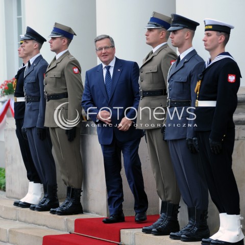  03.06.2014 WARSZAWA<br />WIZYTA PREZYDENTA USA BARACKA OBAMY W POLSCE<br />SPOTKANIE PREZYDENTA BARACKA OBAMY Z PREZYDENTEM BRONISLAWEM KOMOROWSKIM<br />President Obama in Poland. Barack Obama and President Bronislaw Komorowski meet at Belweder Palace<br />N/Z PREZYDENT POLSKI BRONISLAW KOMOROWSKI<br /> 