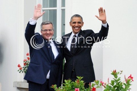 Spotkanie Baracka Obamy z Bronisławem Komorowskim w Warszawie