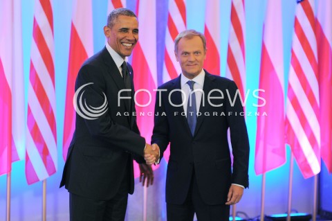 Spotkanie Baracka Obamy z Donaldem Tuskiem w Warszawie